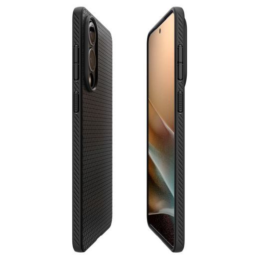 Чохол Spigen Liquid Air  Matte Black для Samsung Galaxy S25 Edge (ACS09420)