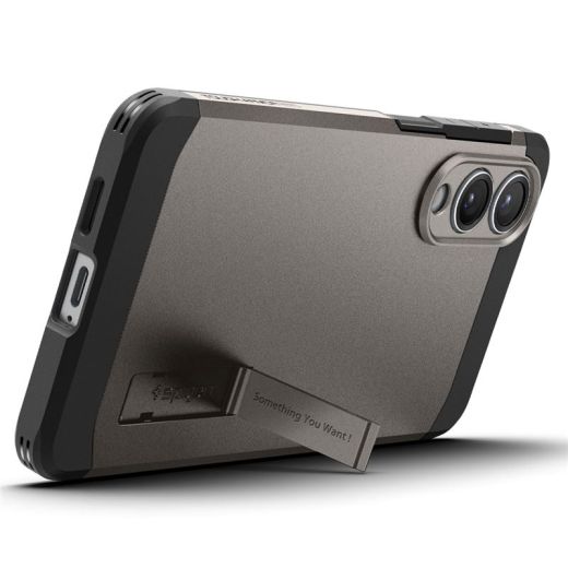 Чохол Spigen Tough Armor AI (MagFit) Gunmetal для Samsung Galaxy S25 Edge (ACS09423)