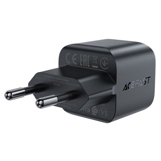 Швидка зарядка Acefast [A77] GaN Fast Charger USB-C 30W Black