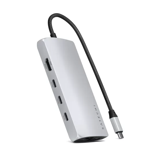 Адаптер Satechi USB-C Multiport Adapter 8K With Ethernet V3 Silver (ST-P8KES)