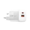 Швидка зарядка WIWU [Wi-U008] Wall Fast Charger PD+QC 33W White