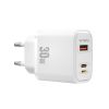 Швидка зарядка WIWU [Wi-U021] SiC Wall Fast Charger PD+QC 30W White