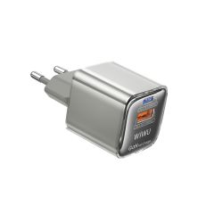 Быстрая зарядка WIWU [Wi-U032] Jello GaN Fast Charger QC+PD 35W Titanium