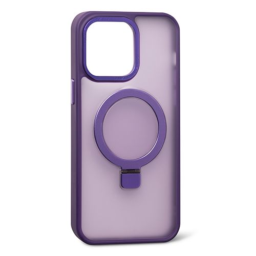 Чехол с кольцом CasePro Frosted Case MagSafe Ring Elderberry для iPhone 14 Pro