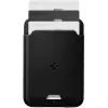 Шкіряний чохол-гаманець з підставкою Spigen MagSafe Card Holder Valentinus Black (AFA05760) для iPhone