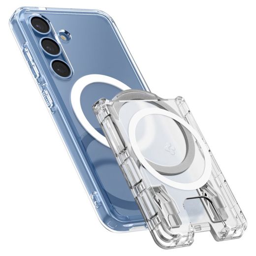 Магнітний гаманець Spigen Ultra Hybrid Wallet MagSafe+ Crystal Clear для Samsung Galaxy S25 Series (AFA09207)