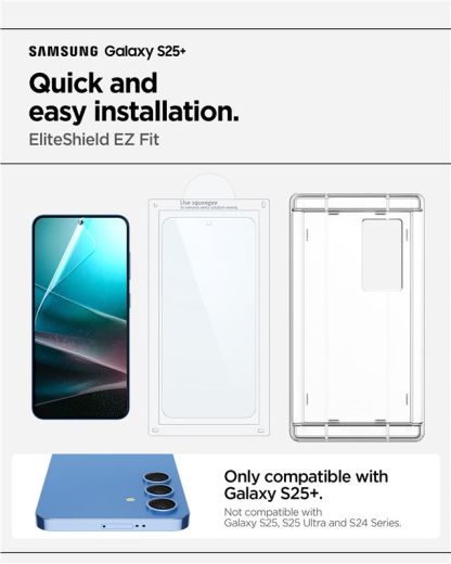 Захисна плівка Spigen EliteShield EZ Fit HD 1 Pack для Samsung Galaxy S25 Plus (AFL09087)