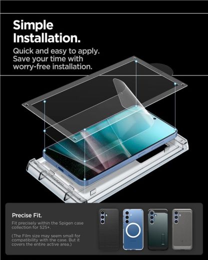 Захисна плівка Spigen EliteShield EZ Fit HD 1 Pack для Samsung Galaxy S25 Plus (AFL09087)