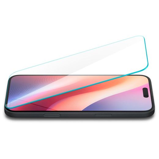 Захисне скло Spigen Glass tR Slim HD 1 Pack Transparency для iPhone 16 Plus | 15 Plus (AGL06890)