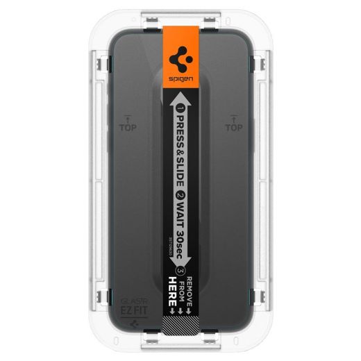 Защитное стекло антишпион Spigen Screen Protector EZ FIT GLAS.tR Privacy (1 шт.) для iPhone 15 Pro (AGL07120)