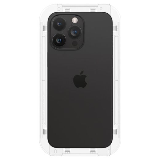 Защитное стекло антишпион Spigen Screen Protector EZ FIT GLAS.tR Privacy (1 шт.) для iPhone 15 Pro (AGL07120)
