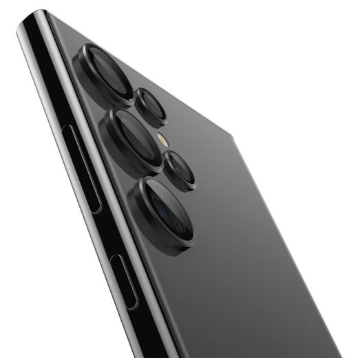 Защитное стекло для камеры Spigen Glass tR EZ Fit Optik Pro Black 2 шт. для Samsung Galaxy S24 Ultra (AGL07425)
