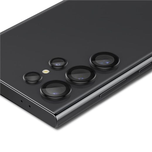 Защитное стекло для камеры Spigen Glass tR EZ Fit Optik Pro Black 2 шт. для Samsung Galaxy S24 Ultra (AGL07425)