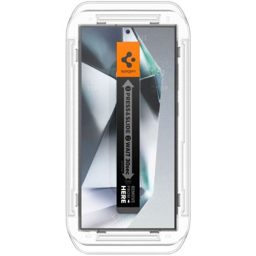 Защитное стекло антишпион Spigen Glass tR EZ Fit Privacy 2 шт. для Samsung Galaxy S24 Ultra (AGL07625)