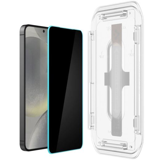 Защитное стекло антишпион Spigen Glass tR EZ Fit Privacy 2 шт. для Samsung Galaxy S24 Plus (AGL07626)