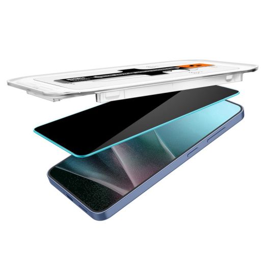 Защитное стекло антишпион Spigen Glass tR EZ Fit HD (Privacy) 2 шт. для Samsung Galaxy S25 | S24 (AGL09308)