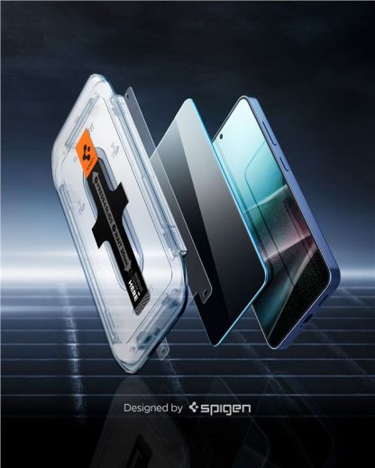 Защитное стекло антишпион Spigen Glass tR EZ Fit HD (Privacy) 2 шт. для Samsung Galaxy S25 | S24 (AGL09308)