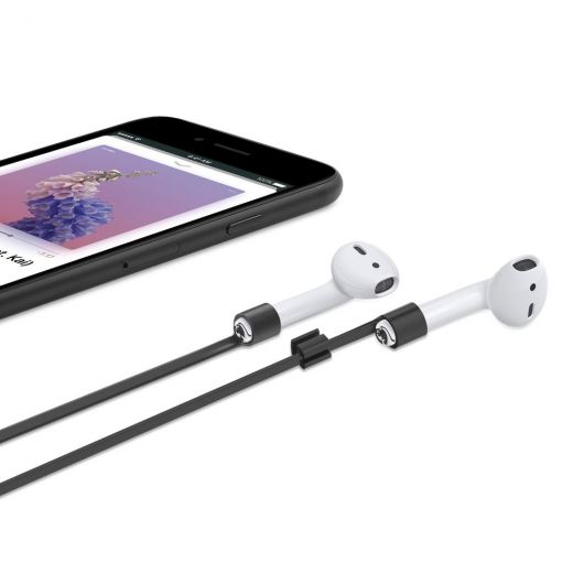 Мотузка Spigen TEKA® AirPods Strap Black для AirPods