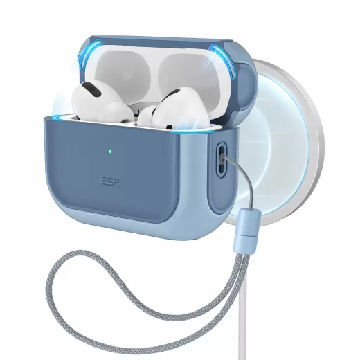 Чохол з ремінцем ESR Orbit Hybrid Case (HaloLock) Powder Blue для AirPods Pro 2 (2022) (1C0020306)
