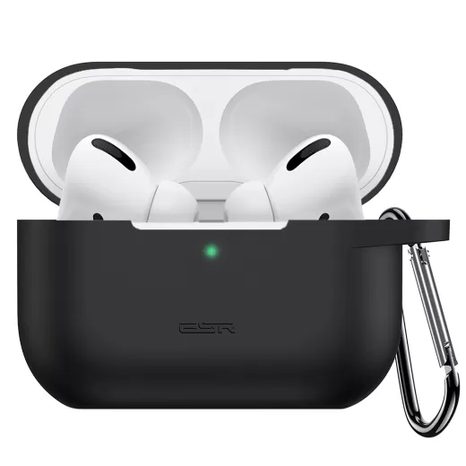 Силіконовий чохол з карабіном ESR Bounce Carrying Case Black для AirPods Pro 2 (2022)