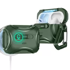 Протиударний чохол з карабіном ESR Cyber FlickLock Case (HaloLock) Forest Green для AirPods Pro 2 (2022)