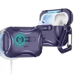 Протиударний чохол з карабіном ESR Cyber FlickLock Case (HaloLock) Purple для AirPods Pro 2 (2022)