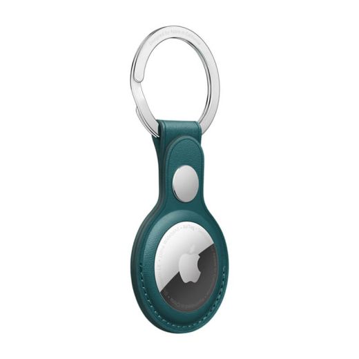 Оригінальний чохол-брелок AirTag Leather Key Ring Forest Green (MM073)