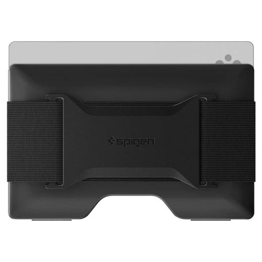 Кожаный чехол для карточек c держателем для AirTag Spigen Card Holder Wallet S Black (AHP04245)