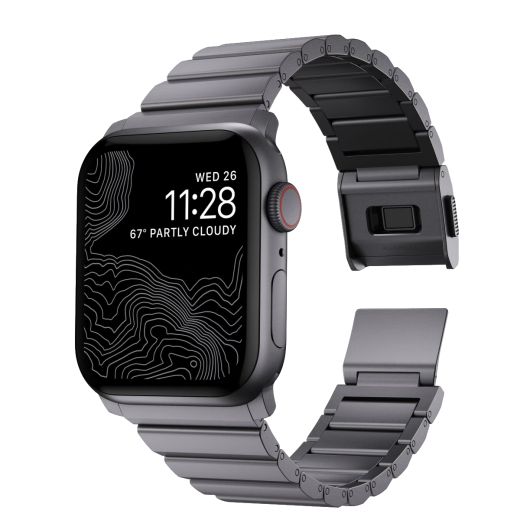 Металлический ремешок Nomad Aluminum Band Space Gray для Apple Watch 49мм | 45мм | 44мм