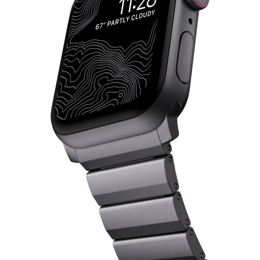 Металлический ремешок Nomad Aluminum Band Space Gray для Apple Watch 49мм | 45мм | 44мм