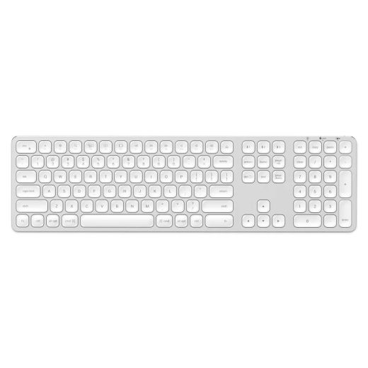 Беспроводная клавиатура Satechi Aluminum Bluetooth Wireless Keyboard Silver (ST-AMBKS)