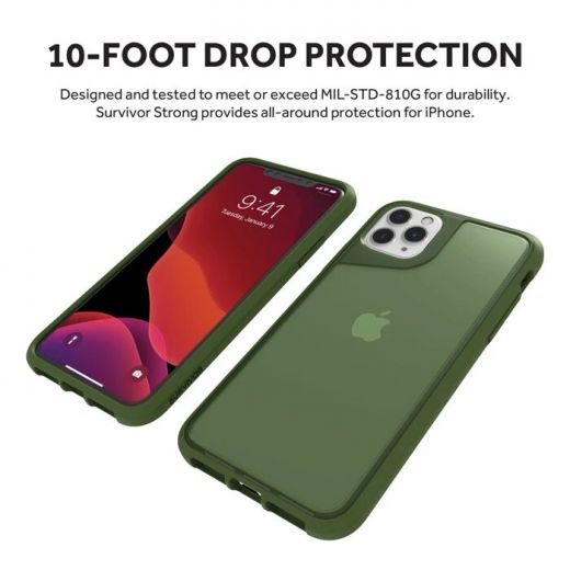 Чохол Griffin Survivor Strong Bronze Green (GIP-027-GRN) для iPhone 11 Pro Max