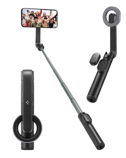 Штатив для селфи Spigen Selfie Stick Tripod S570W Black with MagSafe (AMP06402)