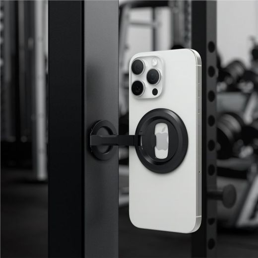 Магнитное кольцо-подставка для телефона Spigen O-Mag Magnetic Phone Holder with Adjustable Stand Black (AMP08822)