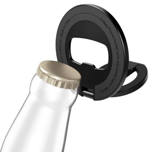 Магнитное кольцо-подставка для телефона Spigen O-Mag Magnetic Phone Holder with Adjustable Stand Black (AMP08822)