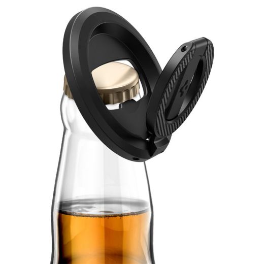Магнитное кольцо-подставка для телефона Spigen O-Mag Magnetic Phone Holder with Adjustable Stand Black (AMP08822)