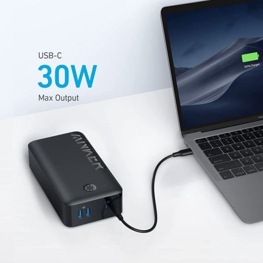 Павербанк (Зовнішній акумулятор) Anker 347 Power Bank (PowerCore 40K) 30W 40000mAh Black