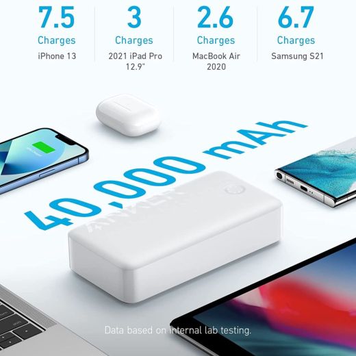 Повербанк Anker 347 Power Bank (PowerCore 40K) White