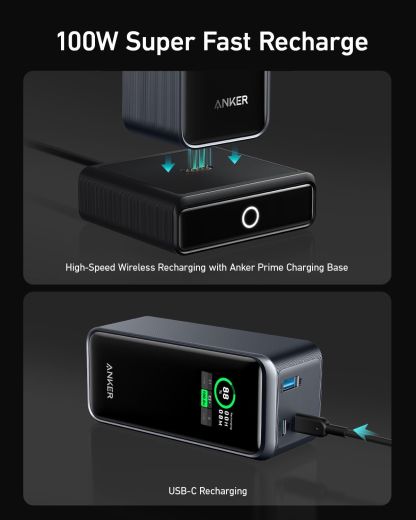 Повербанк со станцией Anker Prime 20000mAh Power Bank (200W) with 100W Charging Base