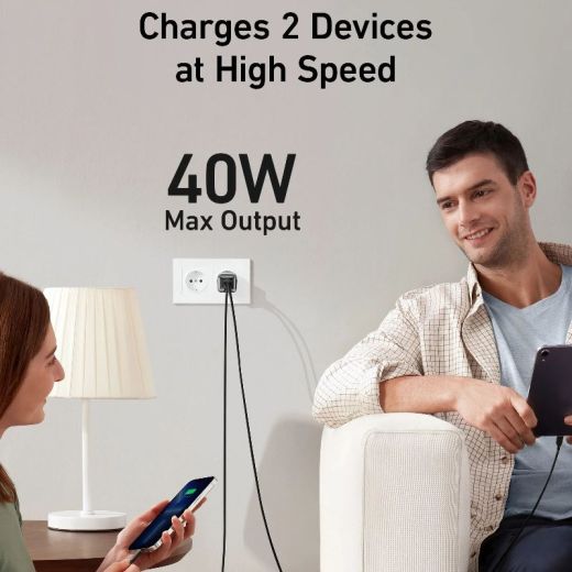 Быстрая зарядка Anker USB-C 40W 521 Nano Pro PIQ 3.0 Durable Compact