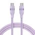 Плетений кабель із перероблених матеріалів Anker USB-C to USB-C Cable (240W) 1.8м Purple Плетений кабель із перероблених матеріалів Anker USB-C to USB-C Cable (240W) 1.8м Purple