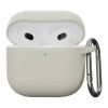 Чехол с карабином CasePro Case Antigua White для AirPods 4