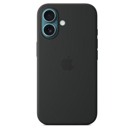 Оригінальний силіконовий чохол Apple Silicone Case with MagSafe Black для iPhone 16 (MYY13)