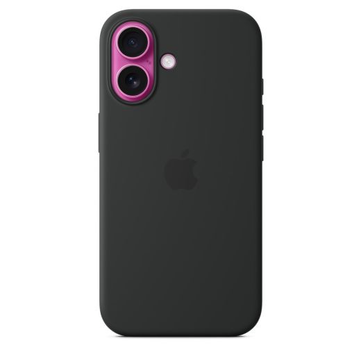 Оригінальний силіконовий чохол Apple Silicone Case with MagSafe Black для iPhone 16 (MYY13)