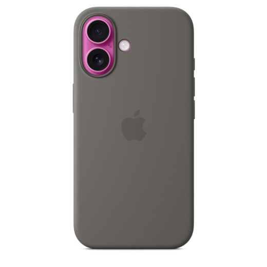 Оригінальний силіконовий чохол Apple Silicone Case with MagSafe Stone Gray для iPhone 16 Plus (MYYC3)