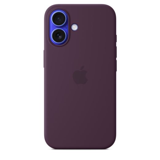 Оригинальный силиконовый чехол Apple Silicone Case with MagSafe Plum для iPhone 16 Plus (MYYD3)