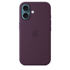Оригинальный силиконовый чехол Apple Silicone Case with MagSafe Plum для iPhone 16 (MYY43)