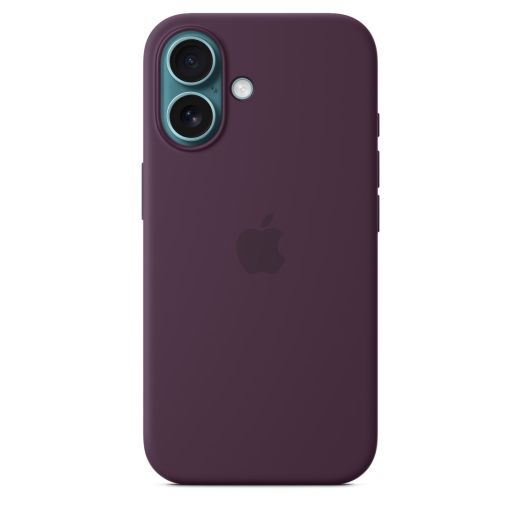 Оригінальний силіконовий чохол Apple Silicone Case with MagSafe Plum для iPhone 16 (MYY43)