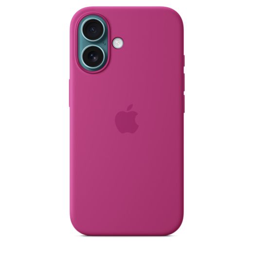 Оригінальний силіконовий чохол Apple Silicone Case with MagSafe Fuchsia для iPhone 16 (MYY53)
