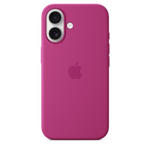 Оригінальний силіконовий чохол Apple Silicone Case with MagSafe Fuchsia для iPhone 16 (MYY53)
